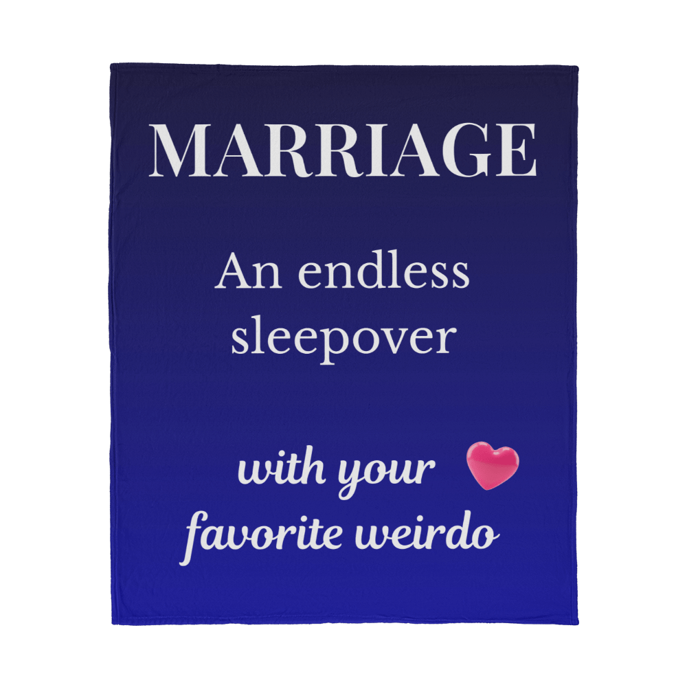 ShineOn Fulfillment Jewelry Jersey Fleece Blanket Marriage Blanket – Jersey Fleece Blanket 50" x 60" - GHR1210