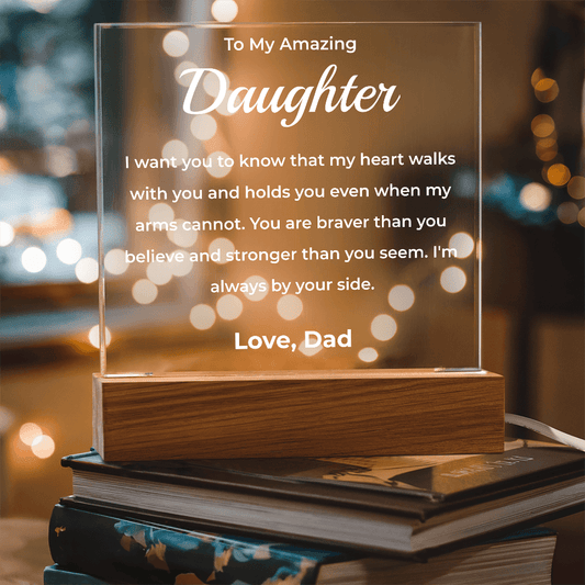 ShineOn Fulfillment Jewelry LED Corded Base To My Amazing Daughter From Dad
