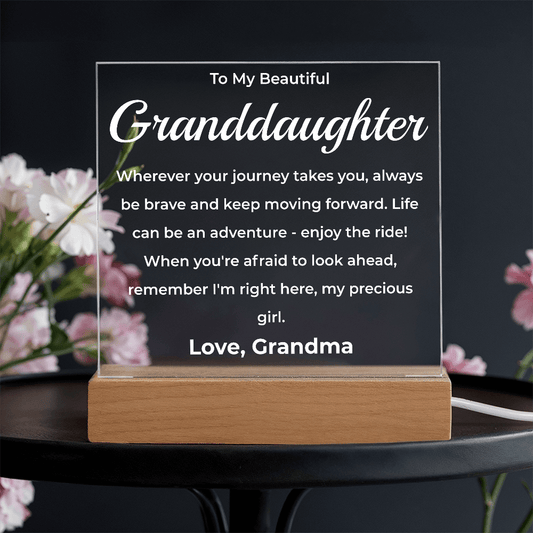 ShineOn Fulfillment Jewelry LED Corded Base To My Beautiful Granddaughter From Grandma