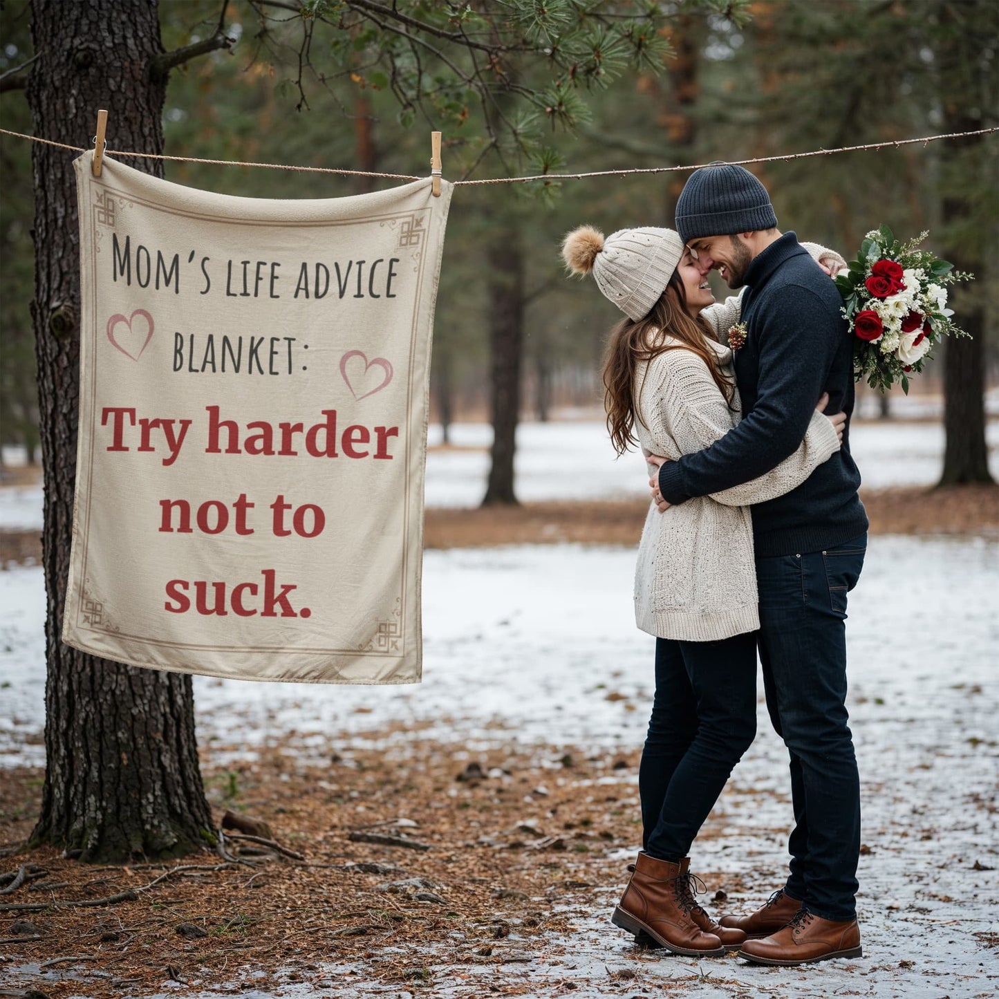 ShineOn Fulfillment Jewelry Mom's Life Advice Blanket - GHR1246