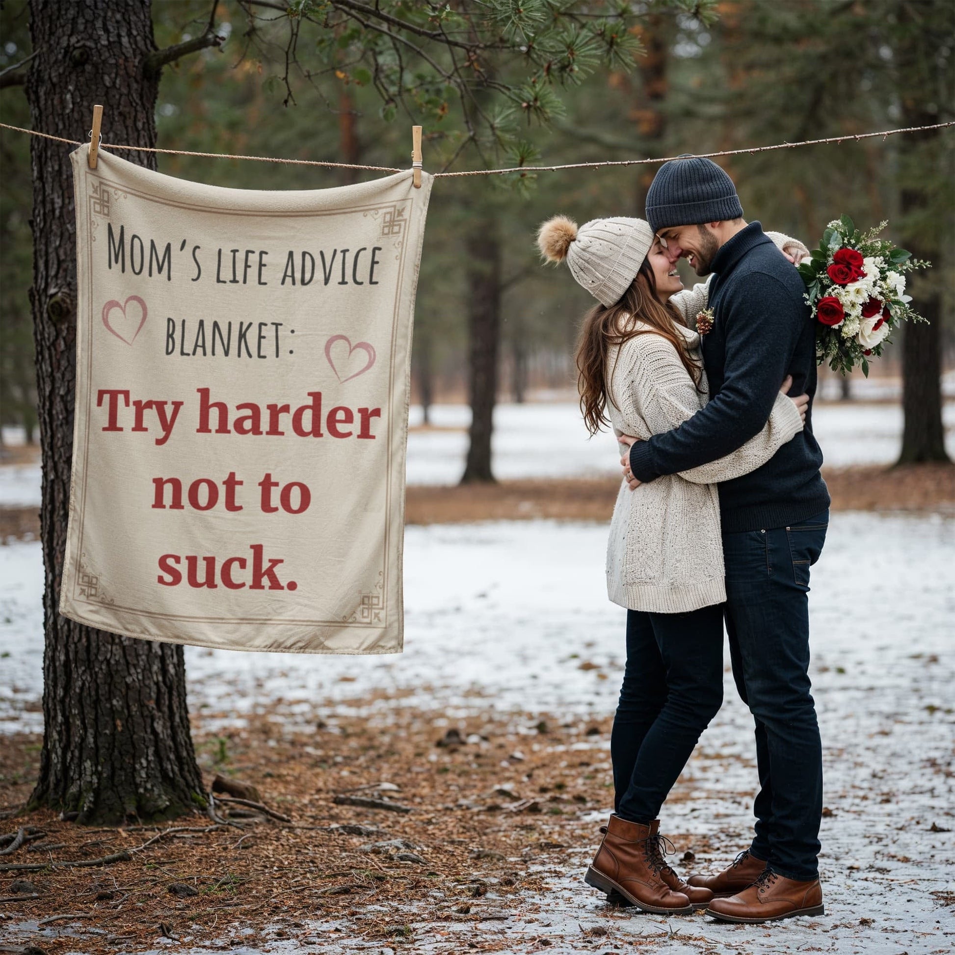 ShineOn Fulfillment Jewelry Mom's Life Advice Blanket - GHR1246