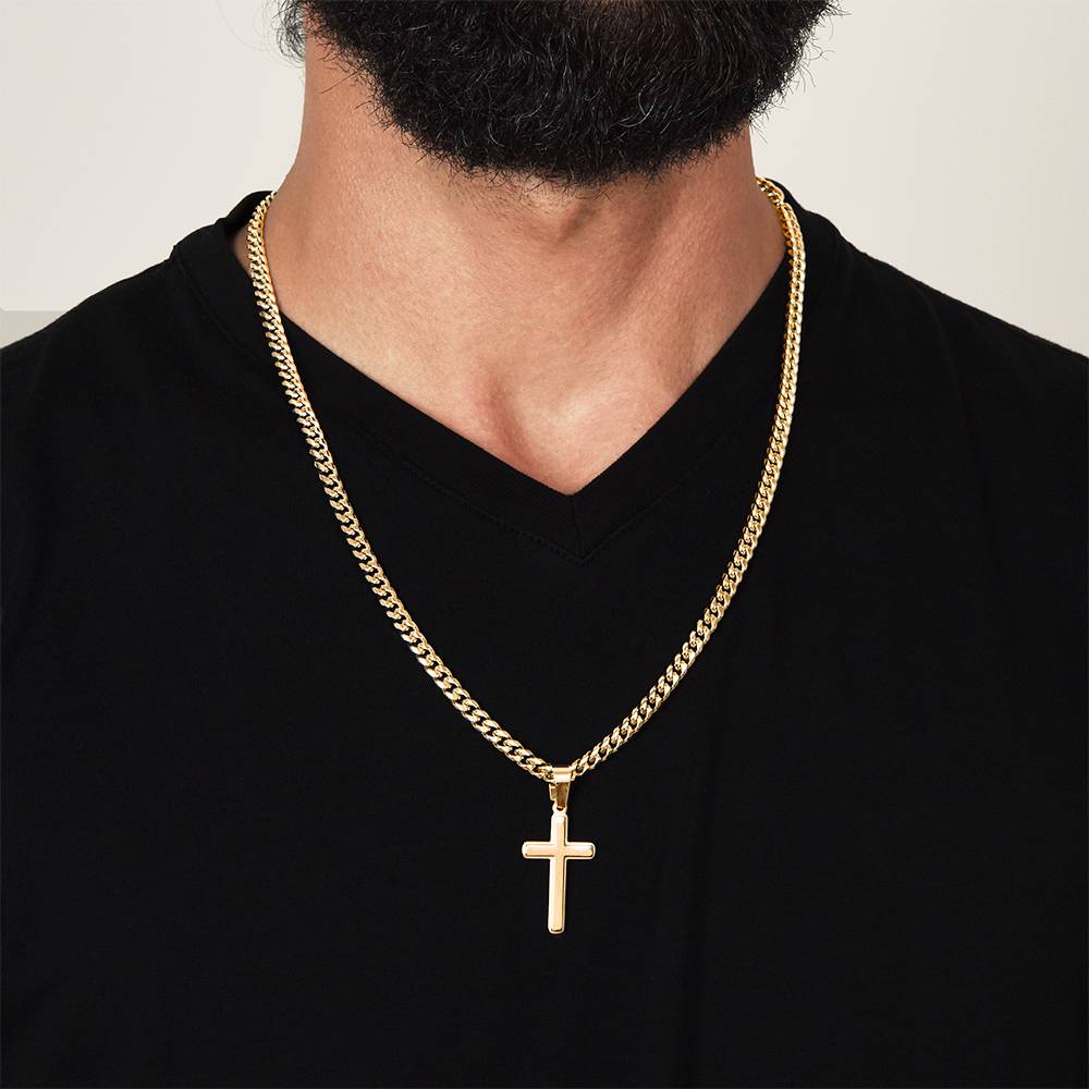 ShineOn Fulfillment Jewelry Mom->Son Believe In Yourself Cross Necklace - GHR1233