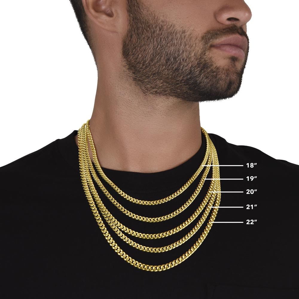 ShineOn Fulfillment Jewelry Mom->Son - Cuban Link Necklace - GHR1259