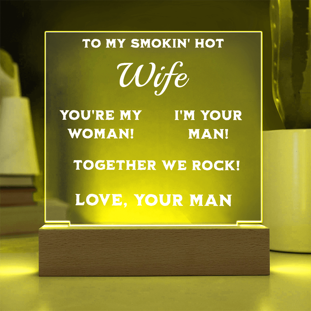 ShineOn Fulfillment Jewelry Smokin' Hot Wife Plaque
