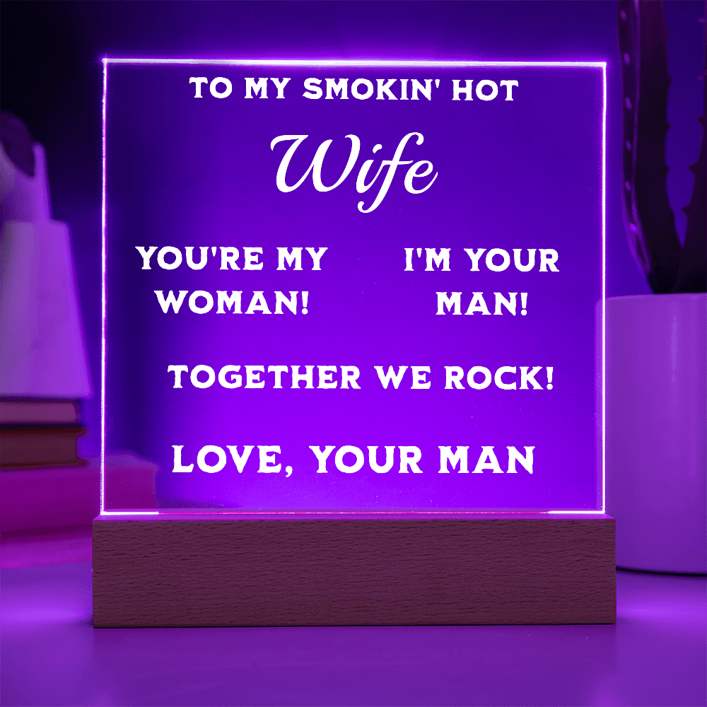 ShineOn Fulfillment Jewelry Smokin' Hot Wife Plaque