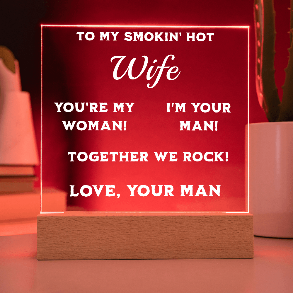 ShineOn Fulfillment Jewelry Smokin' Hot Wife Plaque