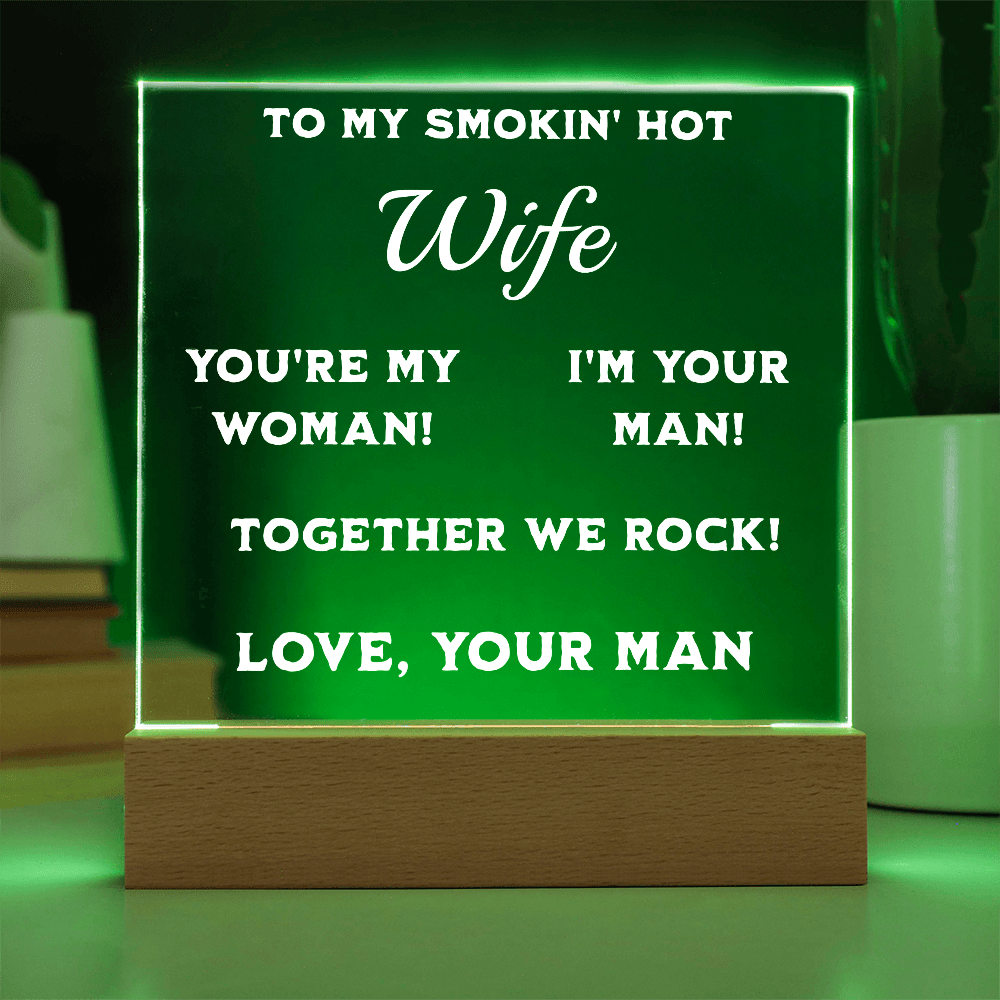 ShineOn Fulfillment Jewelry Smokin' Hot Wife Plaque