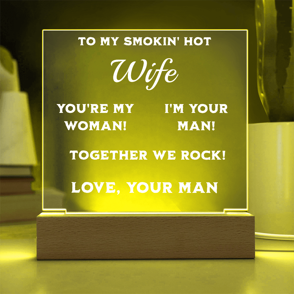 ShineOn Fulfillment Jewelry Smokin' Hot Wife Plaque