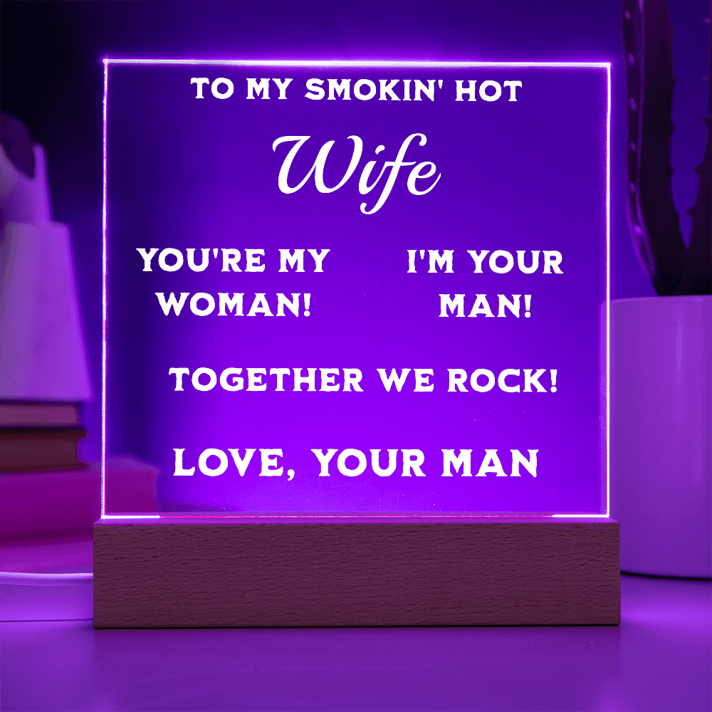 ShineOn Fulfillment Jewelry Smokin' Hot Wife Plaque