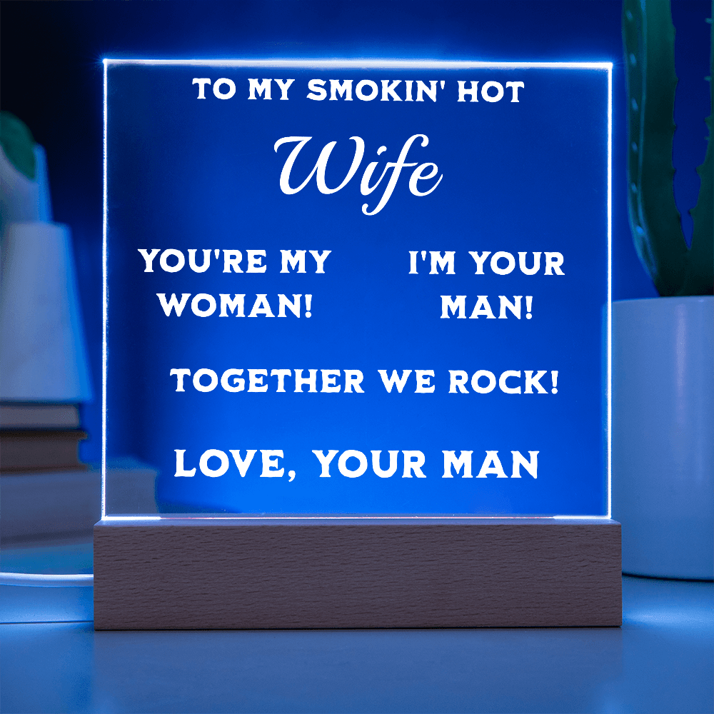 ShineOn Fulfillment Jewelry Smokin' Hot Wife Plaque