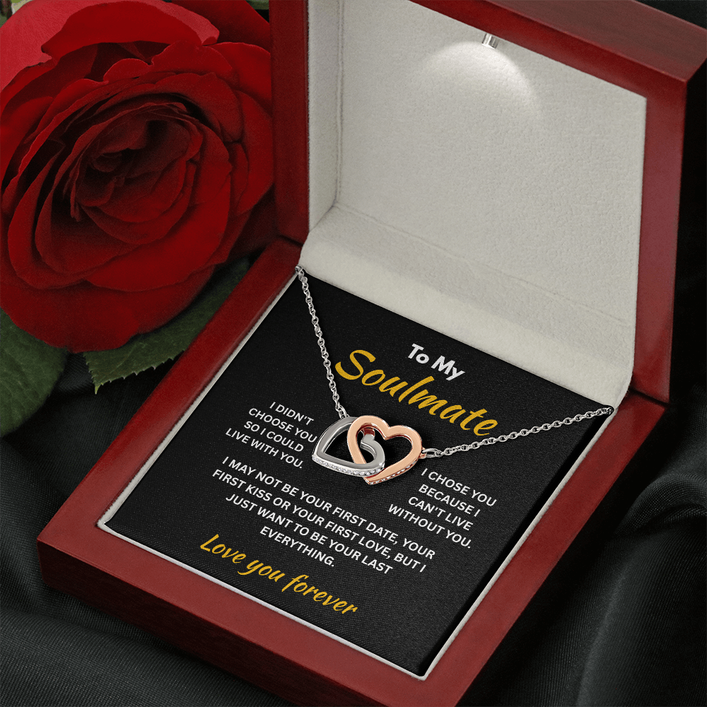 ShineOn Fulfillment Jewelry Soulmate - Interlocking Hearts Necklace - GHR1312