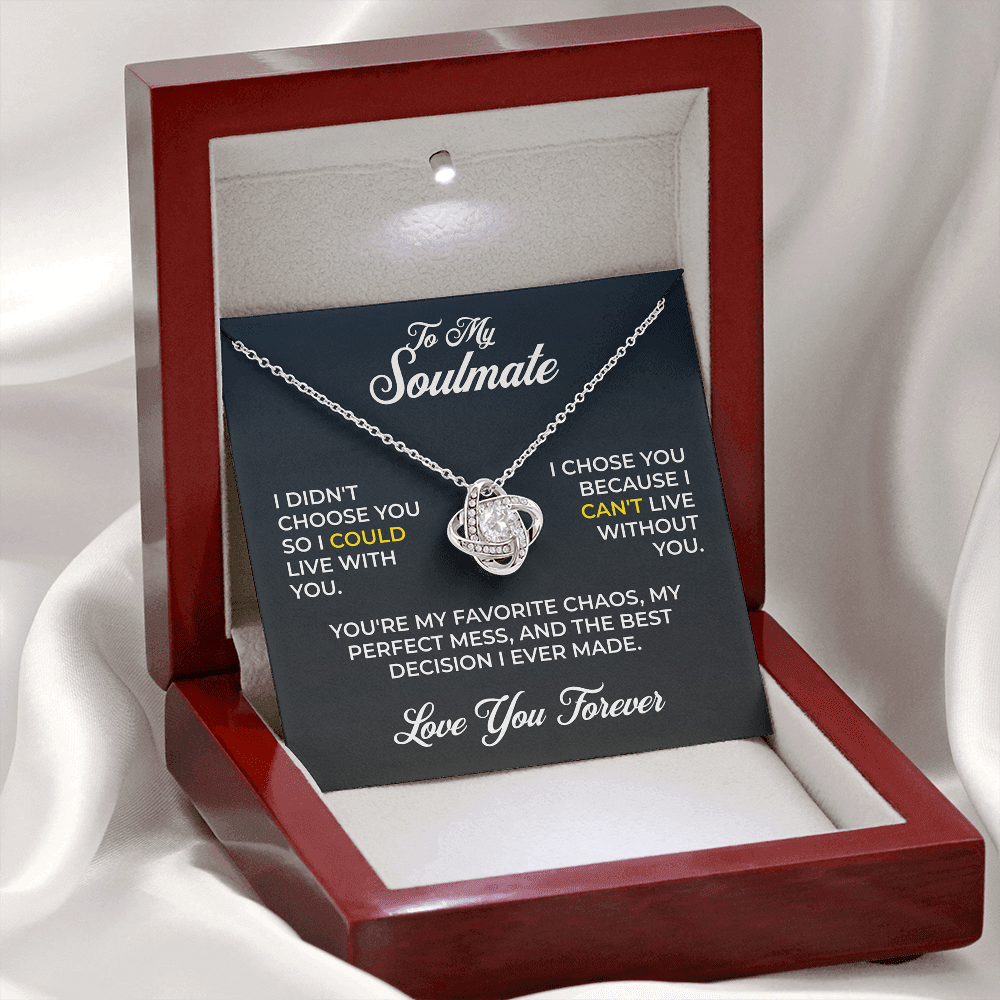 ShineOn Fulfillment Jewelry Soulmate - Love Knot Necklace - GHR1254