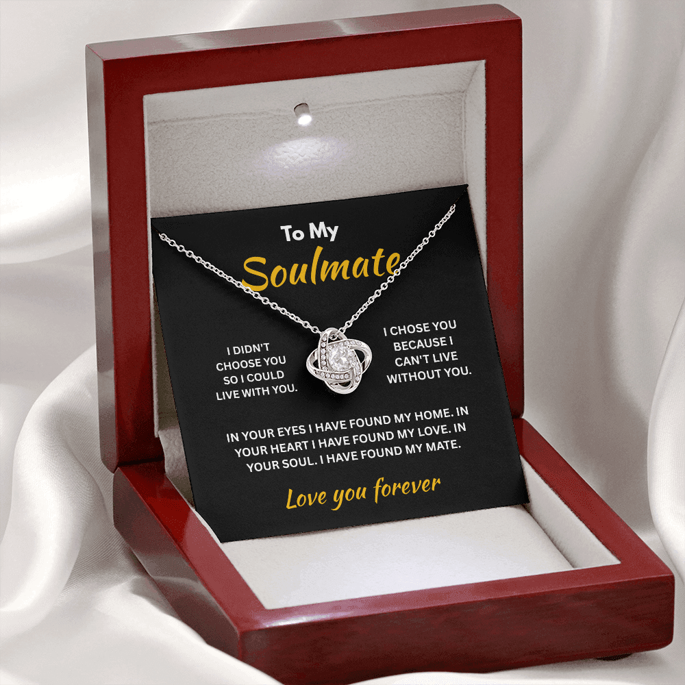 ShineOn Fulfillment Jewelry Soulmate - Love Knot Necklace - GHR1296
