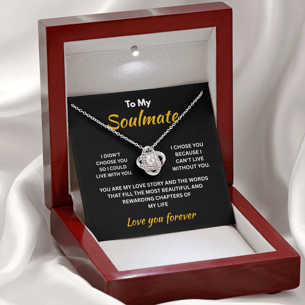 ShineOn Fulfillment Jewelry Soulmate - Love Knot Necklace - GHR1299