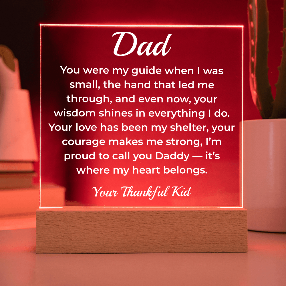 ShineOn Fulfillment Jewelry To Dad Growing Together - LED Acrylic Plaque - GHR1117