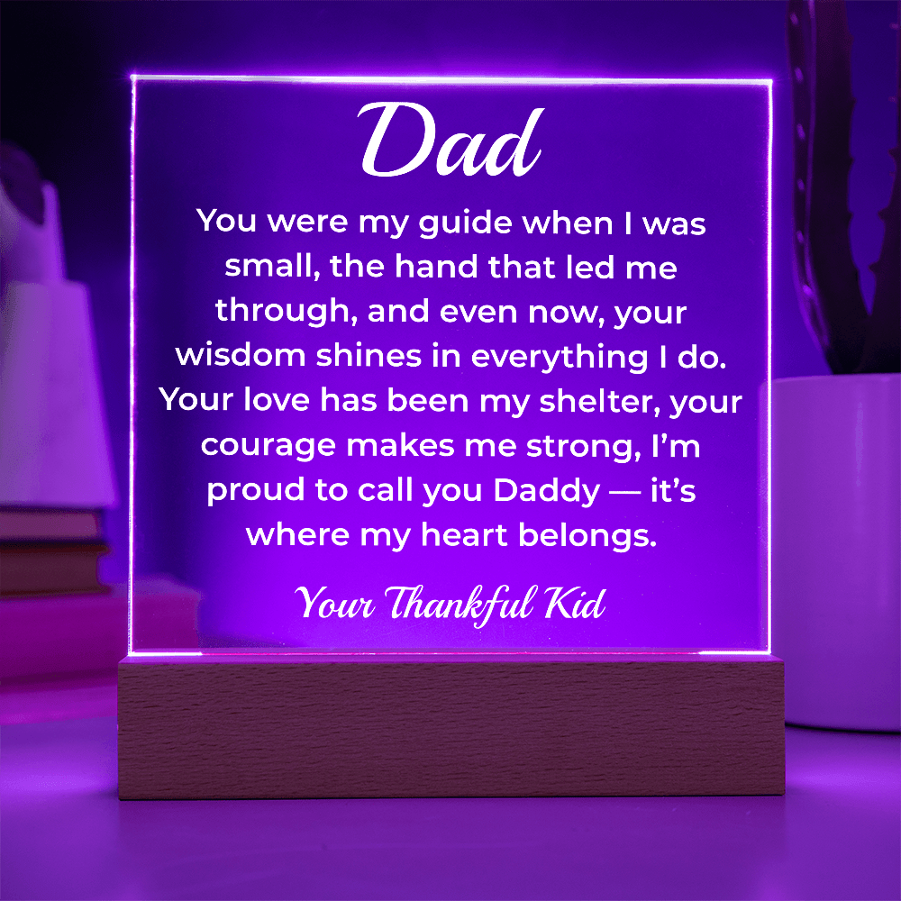 ShineOn Fulfillment Jewelry To Dad Growing Together - LED Acrylic Plaque - GHR1117