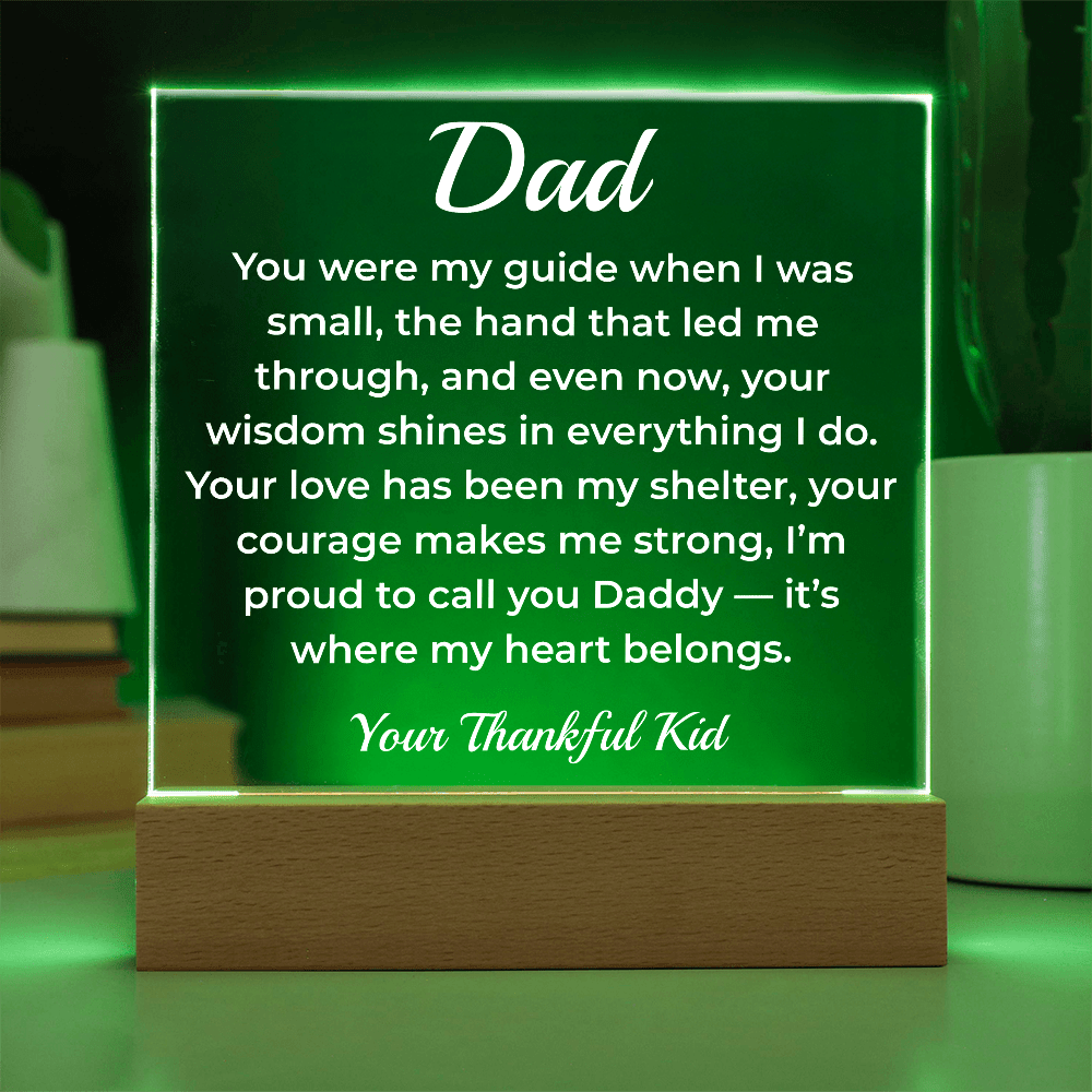 ShineOn Fulfillment Jewelry To Dad Growing Together - LED Acrylic Plaque - GHR1117