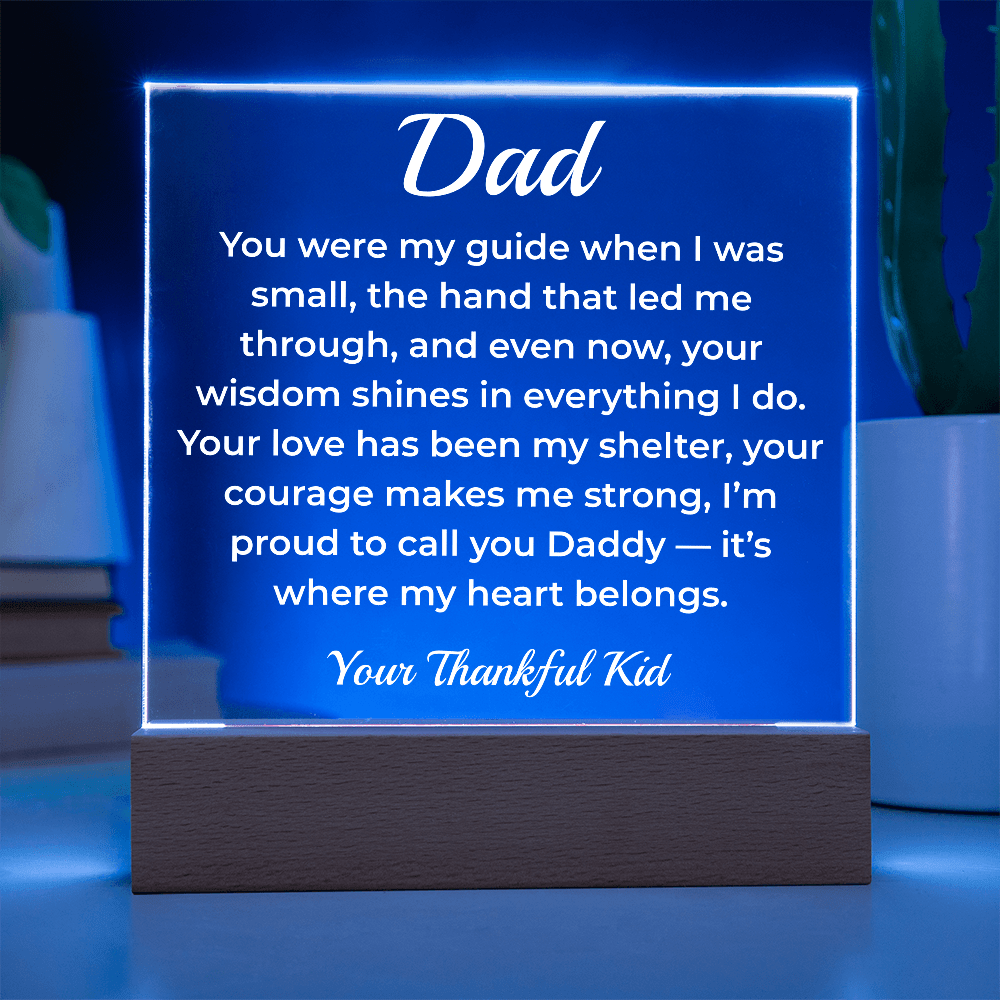 ShineOn Fulfillment Jewelry To Dad Growing Together - LED Acrylic Plaque - GHR1117