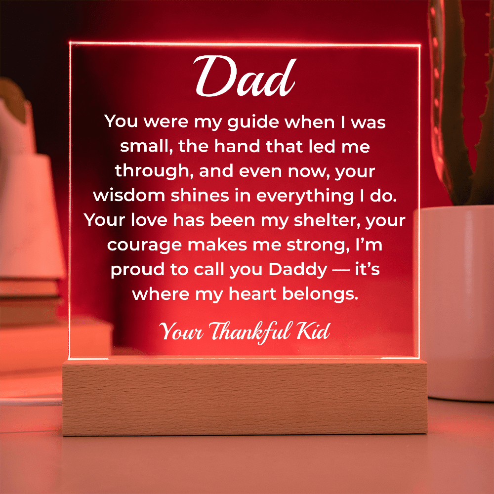 ShineOn Fulfillment Jewelry To Dad Growing Together - LED Acrylic Plaque - GHR1117