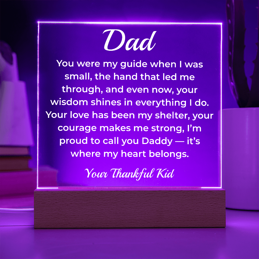 ShineOn Fulfillment Jewelry To Dad Growing Together - LED Acrylic Plaque - GHR1117