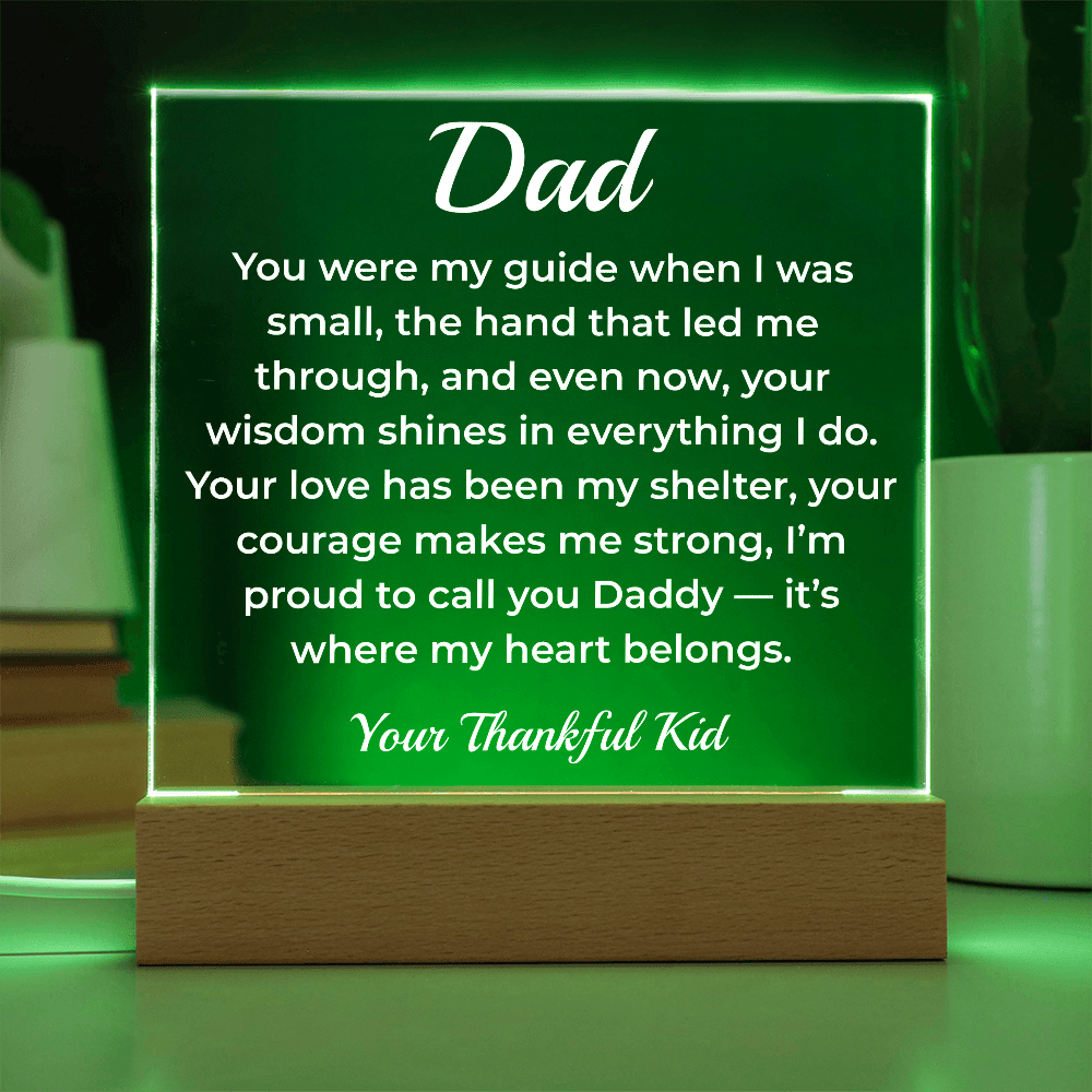 ShineOn Fulfillment Jewelry To Dad Growing Together - LED Acrylic Plaque - GHR1117