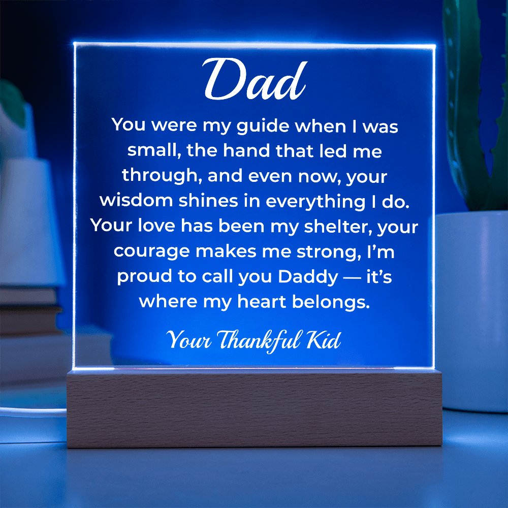 ShineOn Fulfillment Jewelry To Dad Growing Together - LED Acrylic Plaque - GHR1117