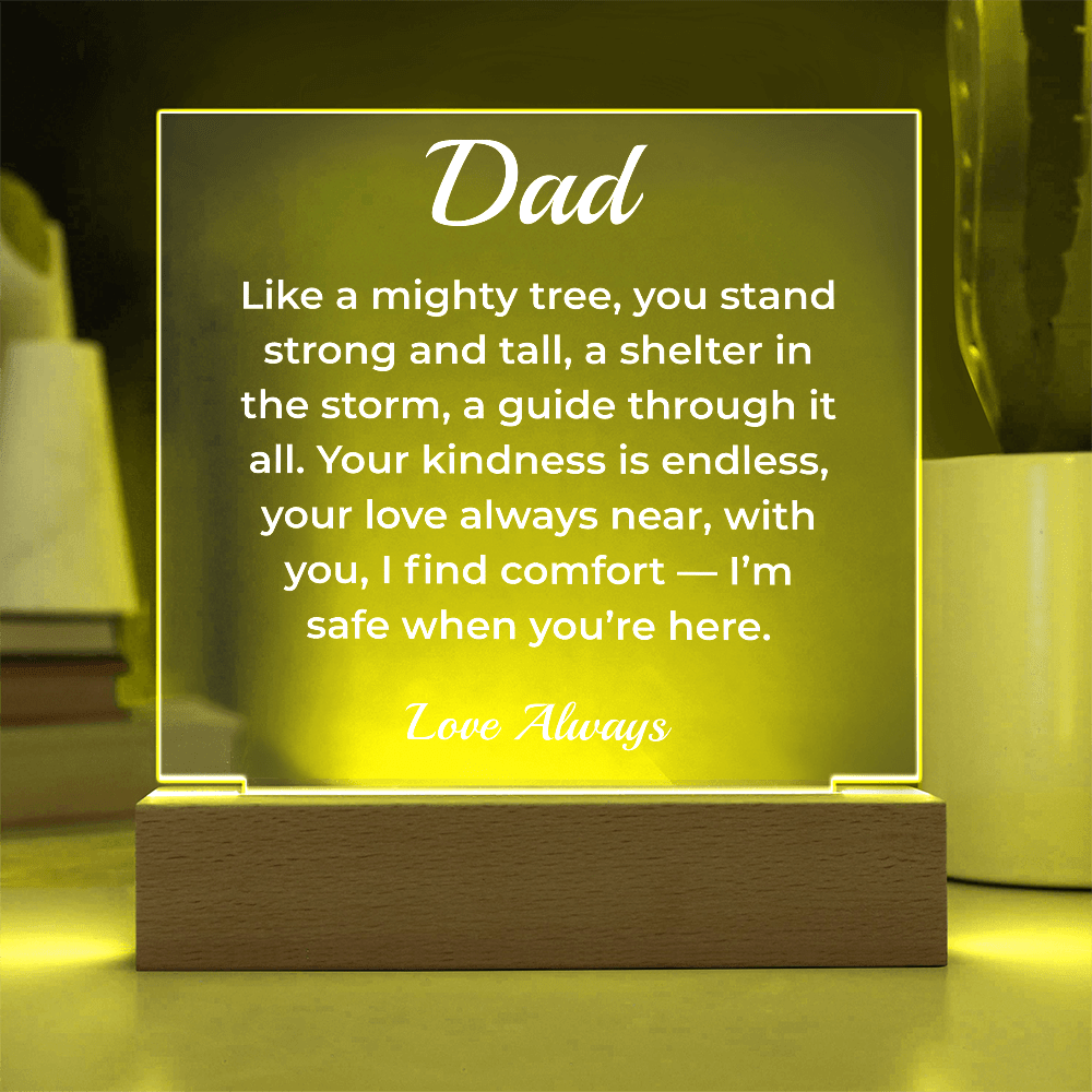 ShineOn Fulfillment Jewelry To Dad Quiet Strength - LED Acrylic Plaque - GHR1116