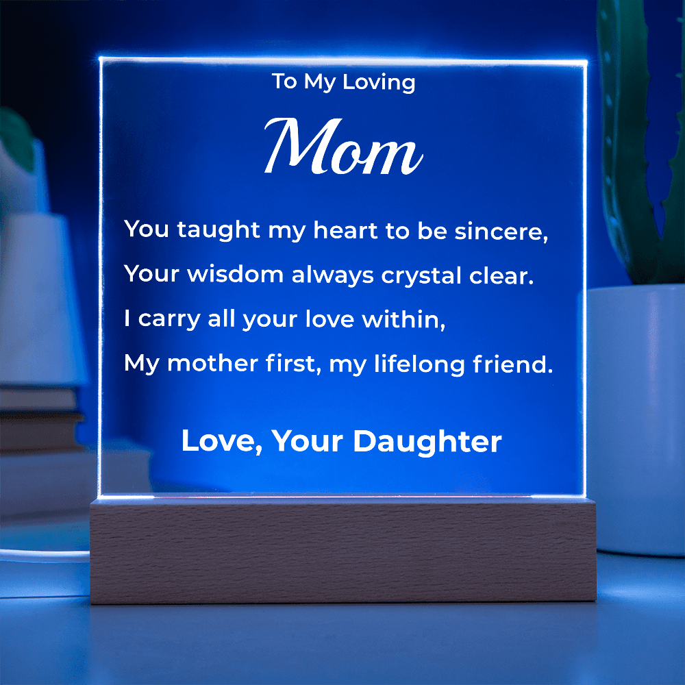 ShineOn Fulfillment Jewelry To Mom from Daughter - LED Plaque