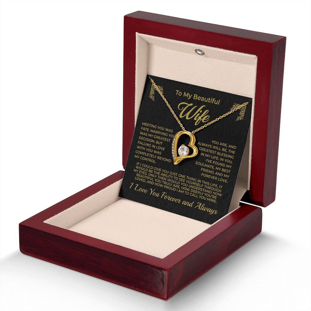 ShineOn Fulfillment Jewelry To My Beautiful Wife - Forever Love Necklace