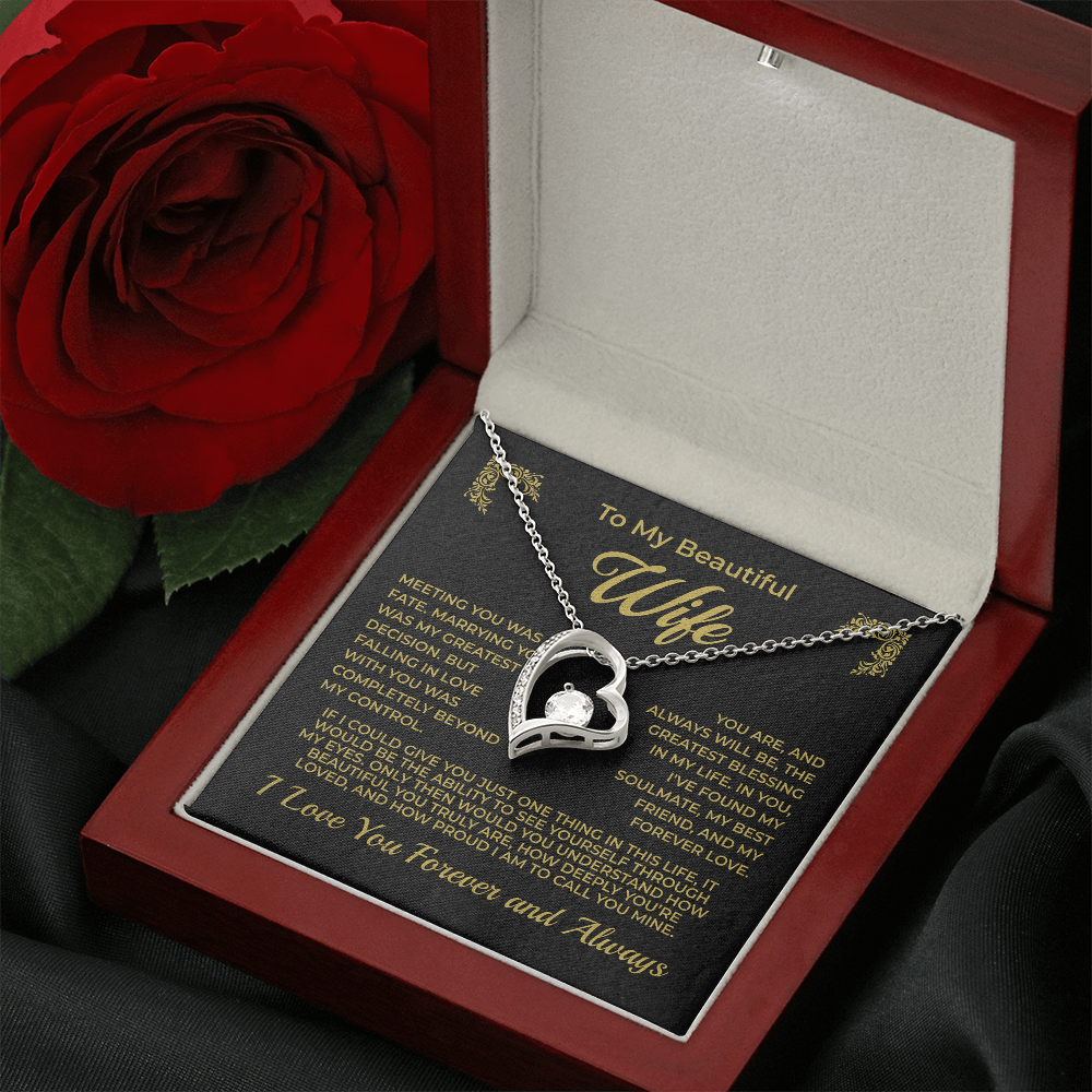 ShineOn Fulfillment Jewelry To My Beautiful Wife - Forever Love Necklace