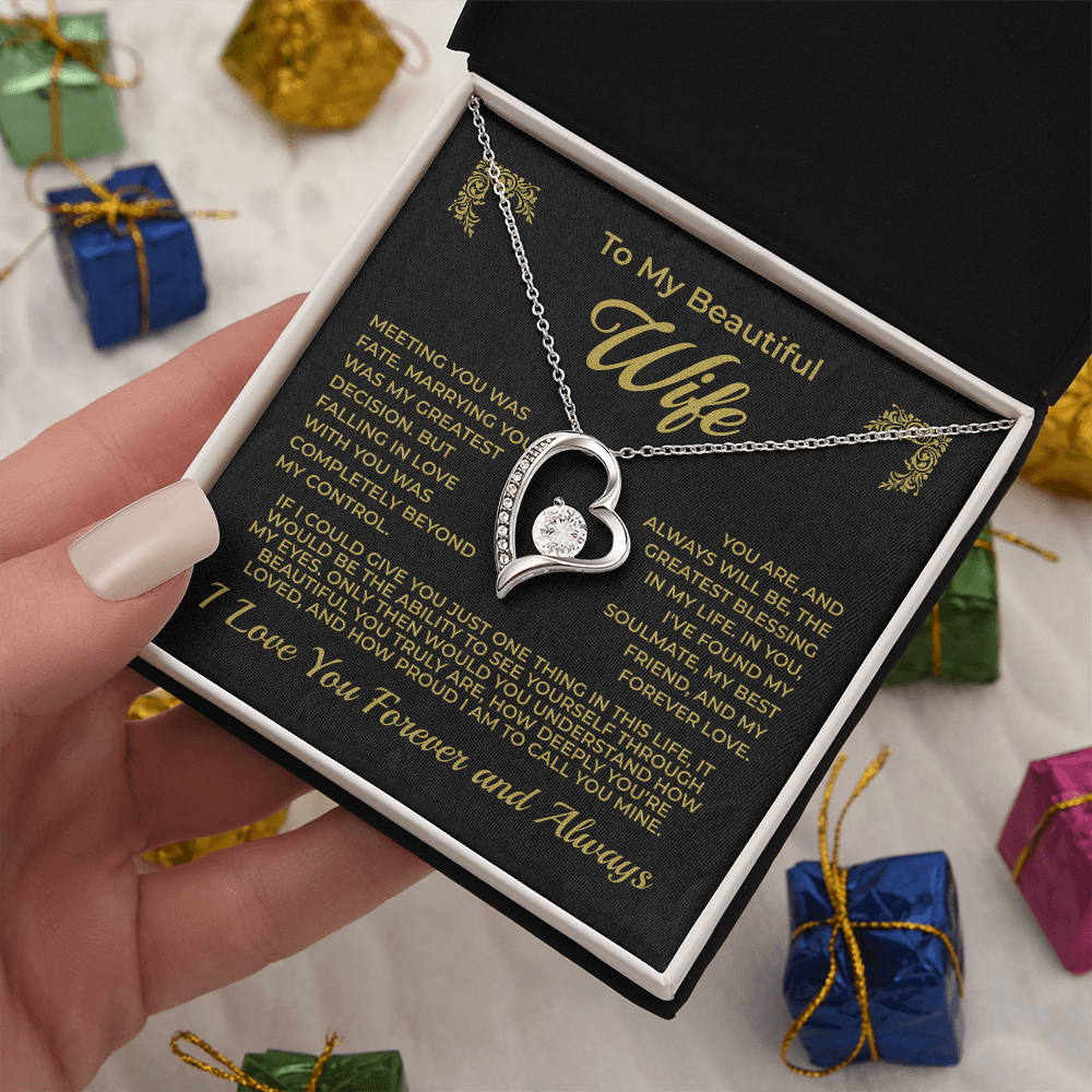 ShineOn Fulfillment Jewelry To My Beautiful Wife - Forever Love Necklace