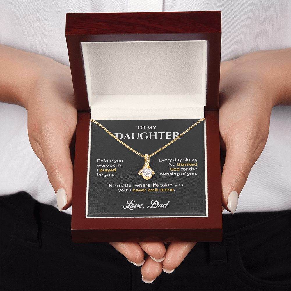 ShineOn Fulfillment Jewelry To My Daughter Necklace – God's Blessing from Dad - GHR1201