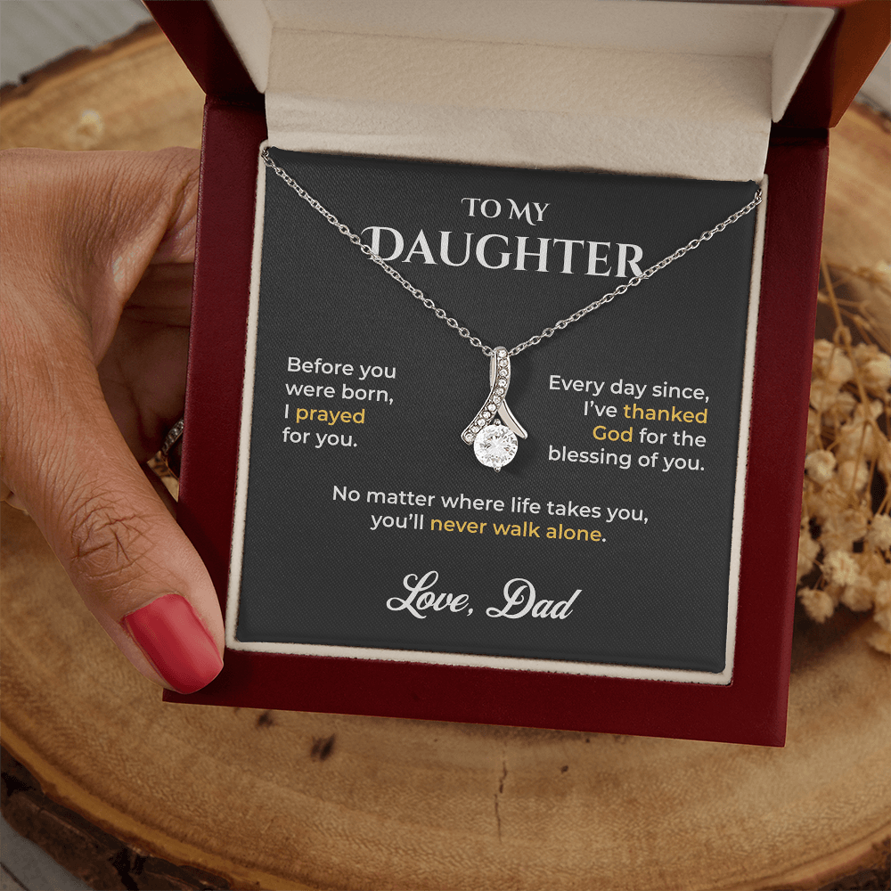 ShineOn Fulfillment Jewelry To My Daughter Necklace – God's Blessing from Dad - GHR1201