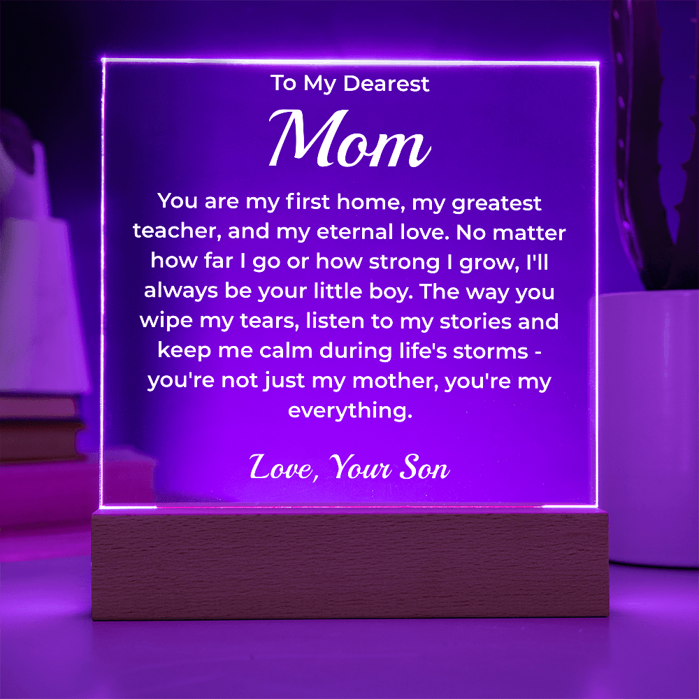 ShineOn Fulfillment Jewelry To My Dearest Mom - LED Acrylic Plaque - GHR1081