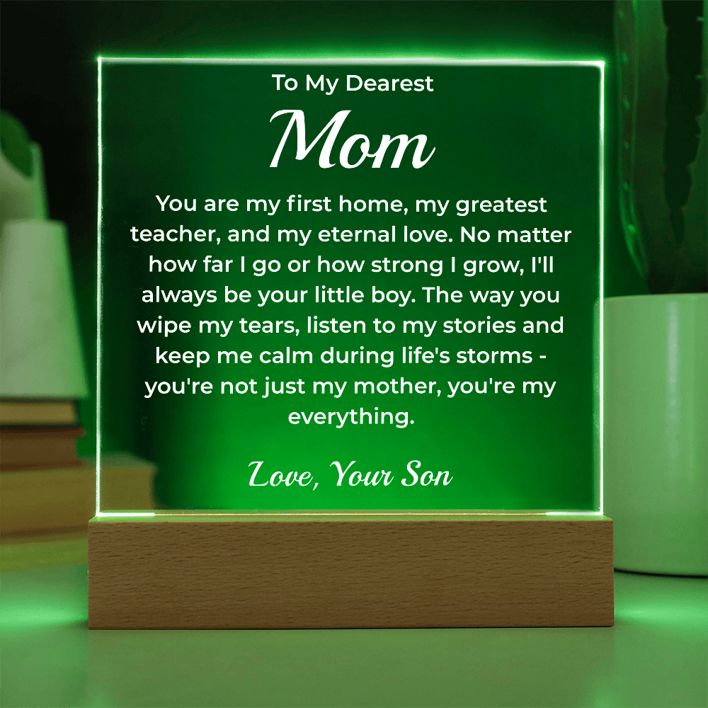 ShineOn Fulfillment Jewelry To My Dearest Mom - LED Acrylic Plaque - GHR1081
