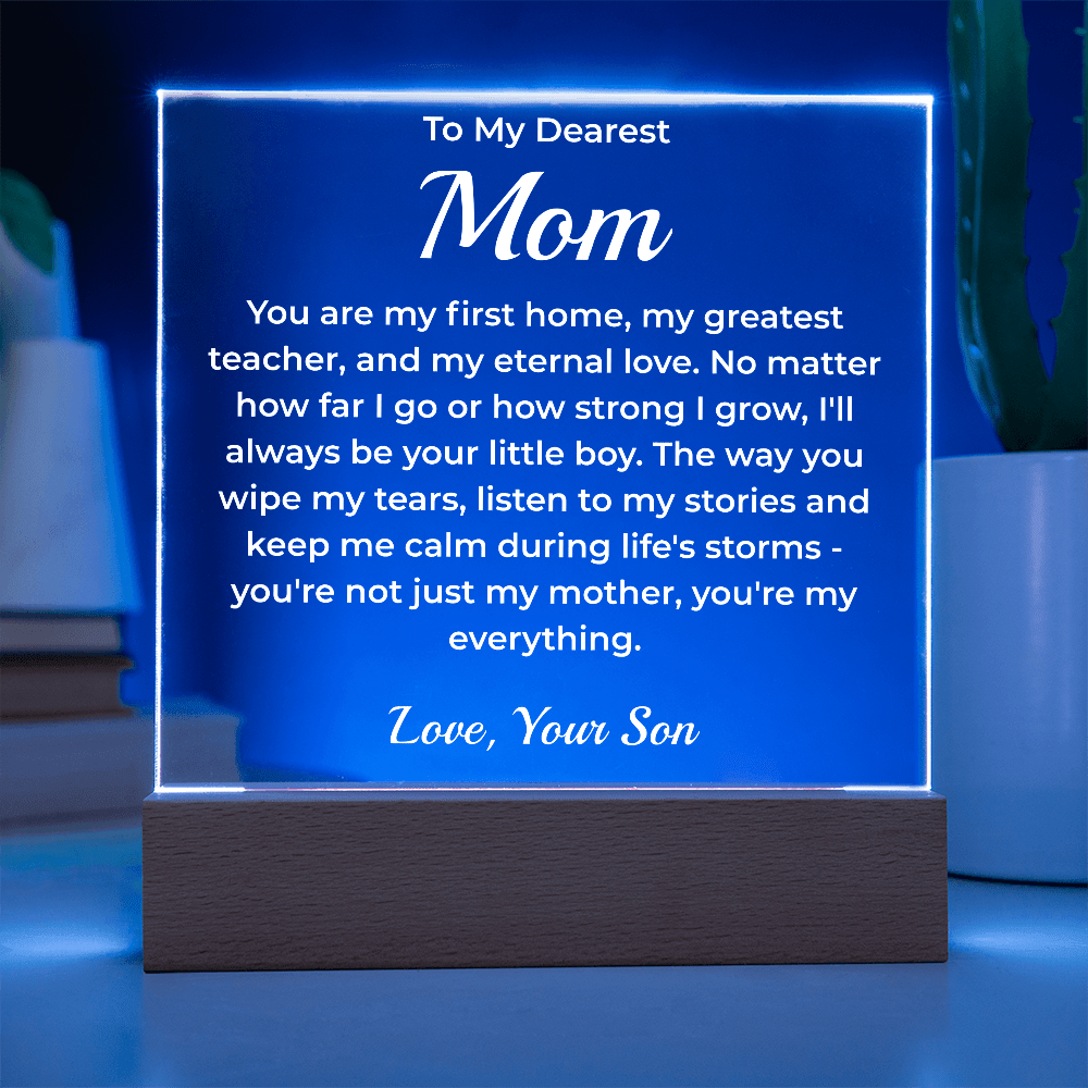 ShineOn Fulfillment Jewelry To My Dearest Mom - LED Acrylic Plaque - GHR1081