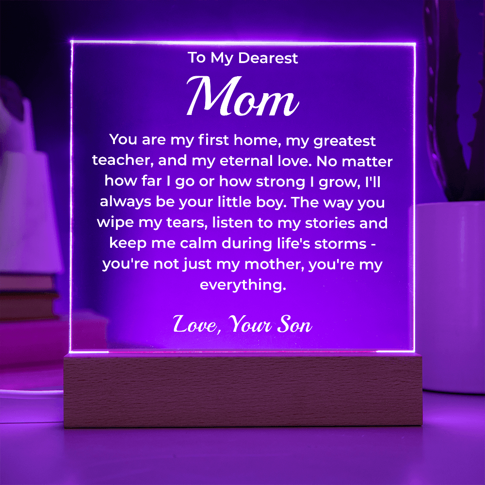 ShineOn Fulfillment Jewelry To My Dearest Mom - LED Acrylic Plaque - GHR1081
