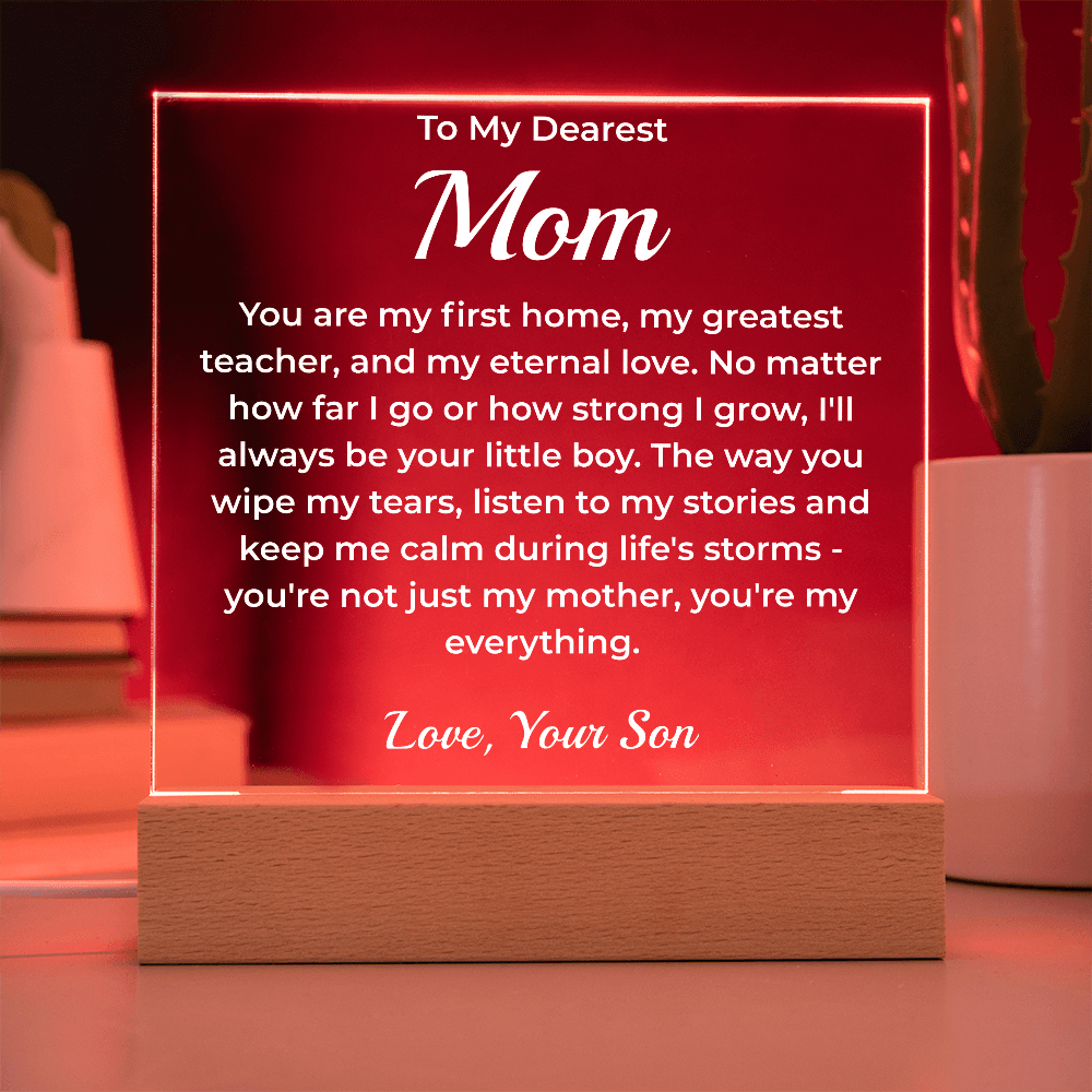 ShineOn Fulfillment Jewelry To My Dearest Mom - LED Acrylic Plaque - GHR1081