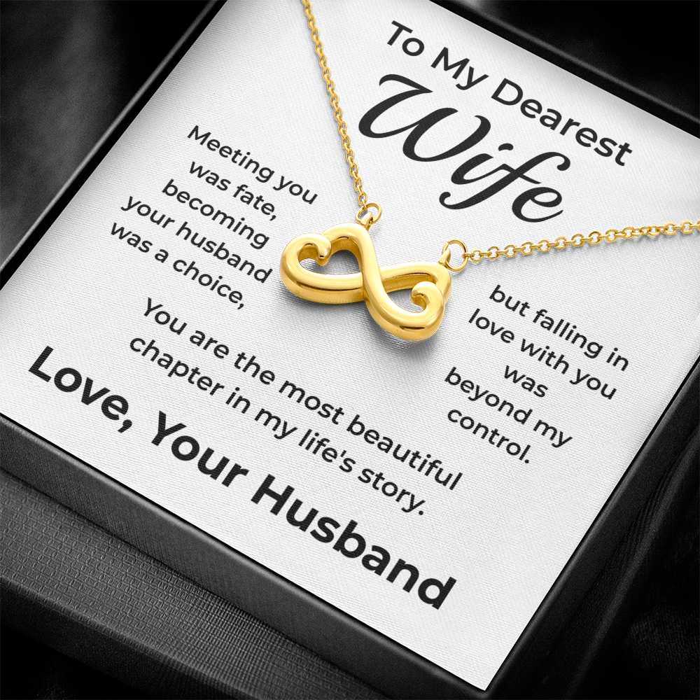 ShineOn Fulfillment Jewelry To My Dearest Wife – Endless-Love Necklace