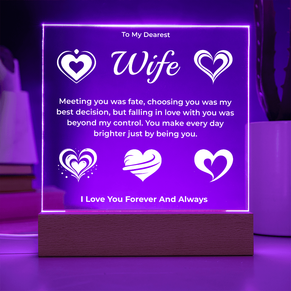 ShineOn Fulfillment Jewelry To My Dearest Wife Plaque