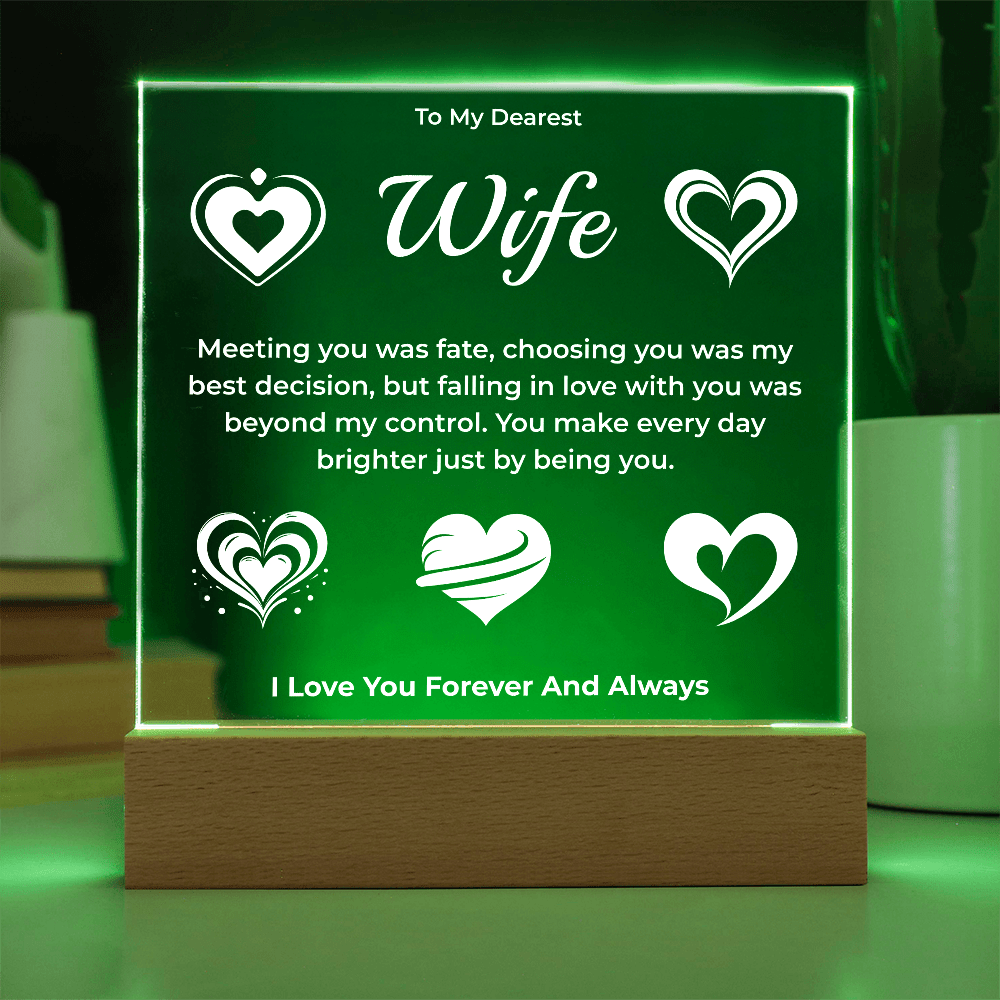 ShineOn Fulfillment Jewelry To My Dearest Wife Plaque