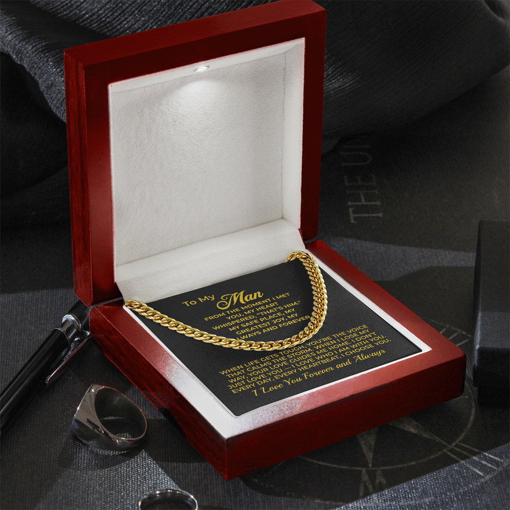 ShineOn Fulfillment Jewelry To My Man - Cuban Chain Necklace - GHR1106