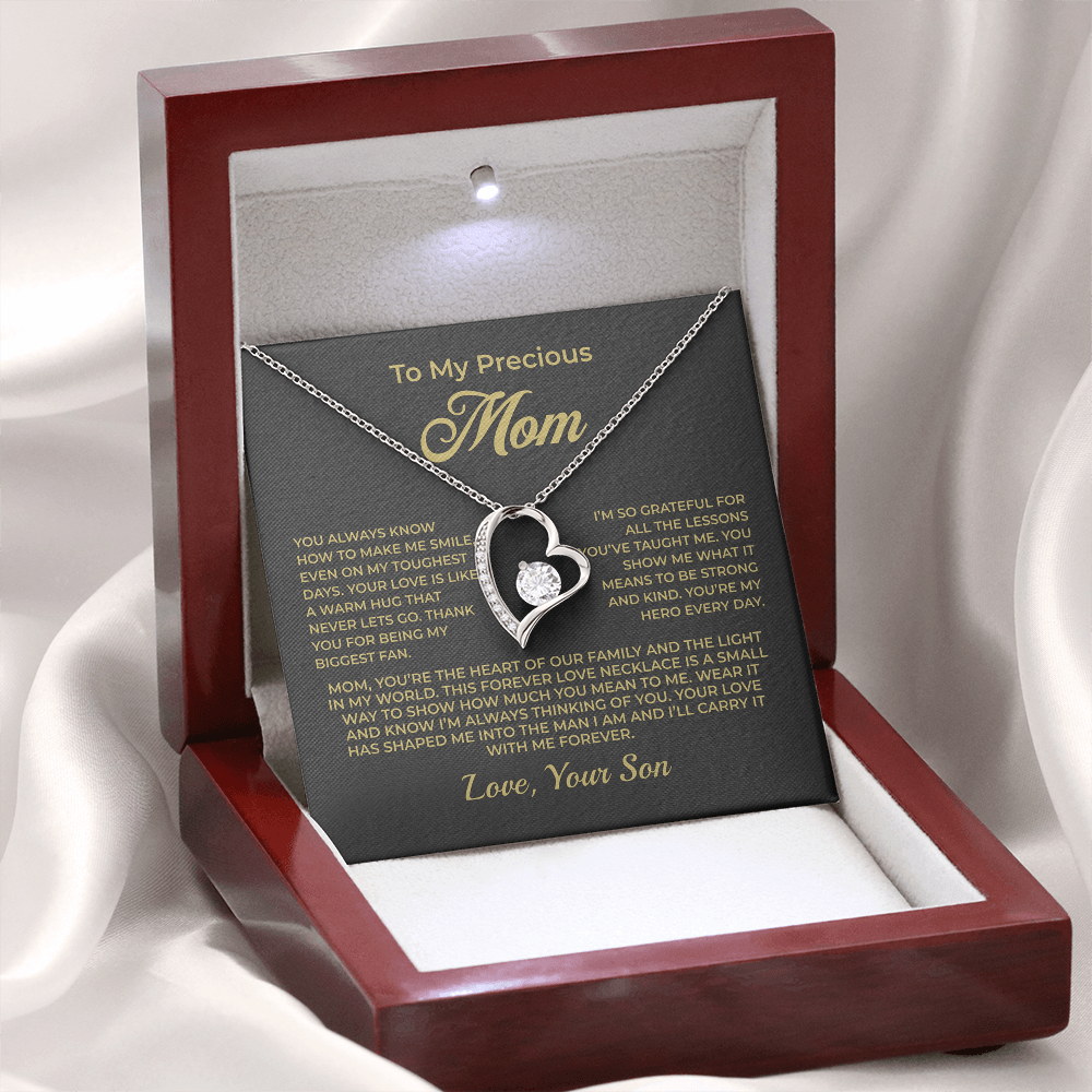 ShineOn Fulfillment Jewelry To My Precious Mom - Forever Love Necklace - GHR1088