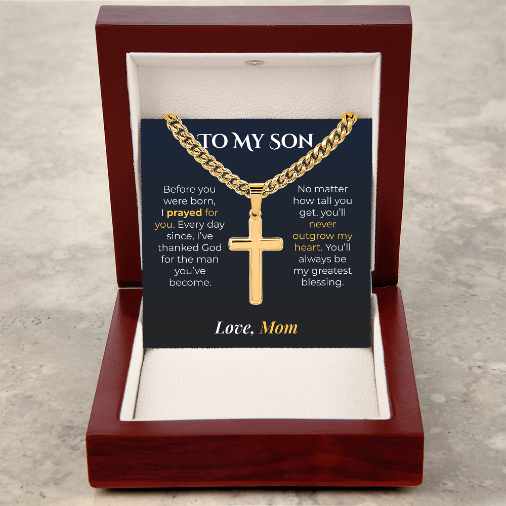 ShineOn Fulfillment Jewelry To My Son - Artisan Cross Necklace - GHR1202