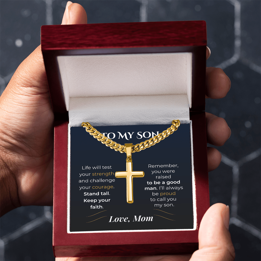 ShineOn Fulfillment Jewelry To My Son – Strength, Courage & Faith - GHR1226