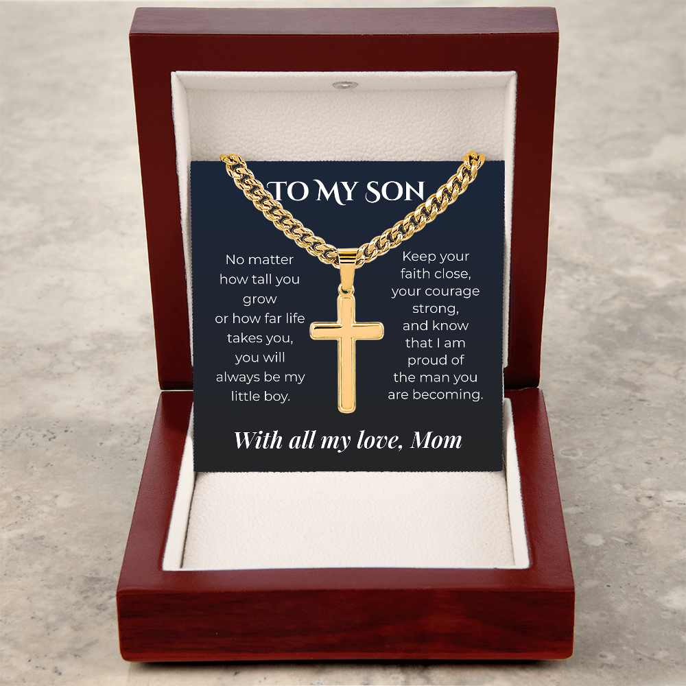 ShineOn Fulfillment Jewelry To My Son – You'll Always Be My Little Boy - GHR1225