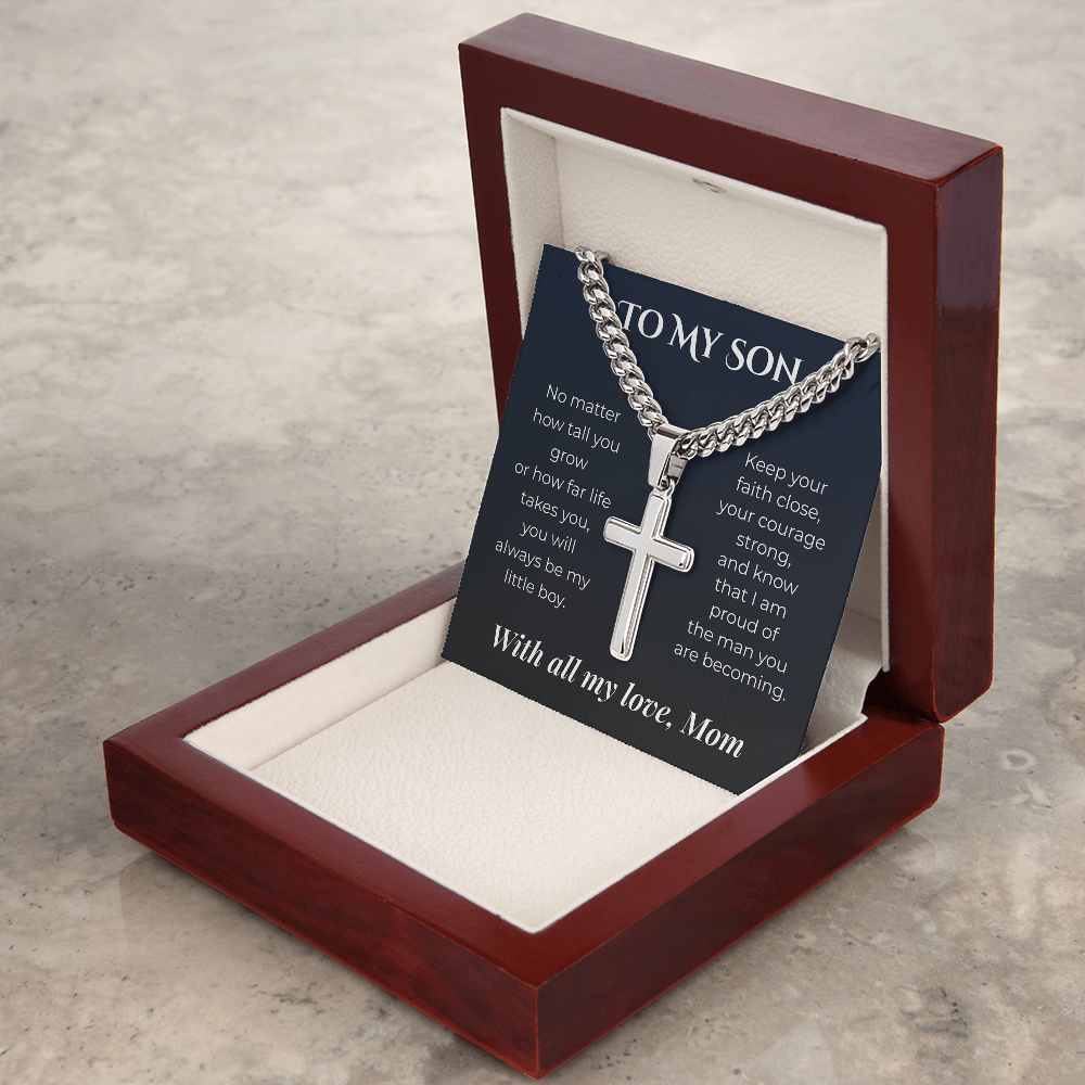 ShineOn Fulfillment Jewelry To My Son – You'll Always Be My Little Boy - GHR1225