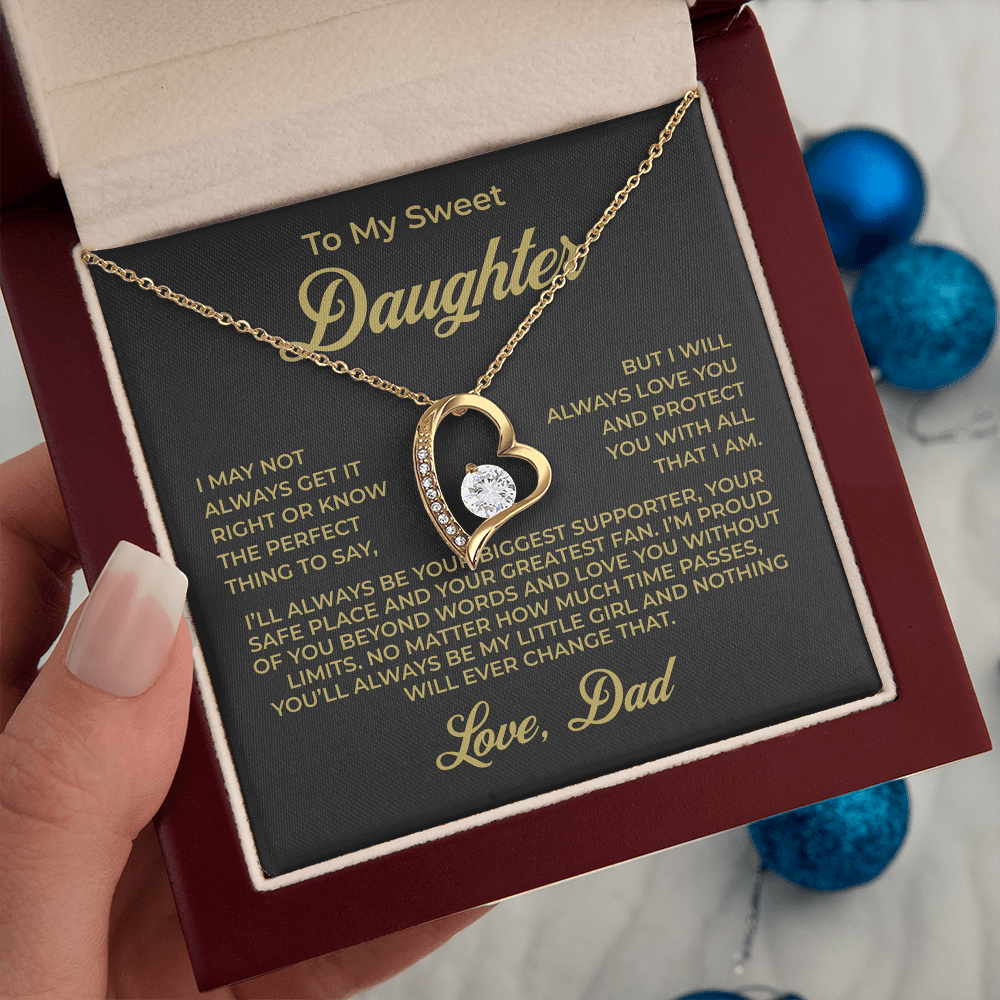ShineOn Fulfillment Jewelry To My Sweet Daughter - Forever Love Necklace - GHR1076