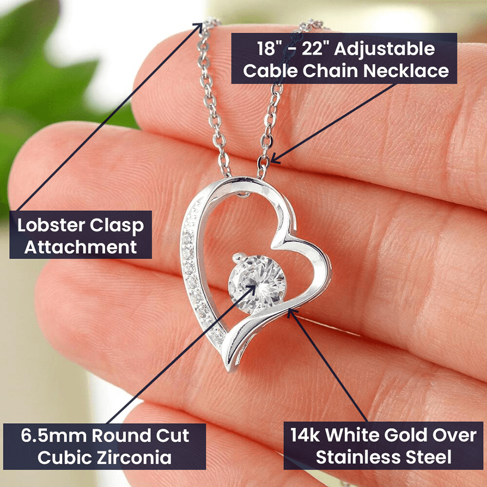 ShineOn Fulfillment Jewelry To My Sweet Daughter - Forever Love Necklace - GHR1076