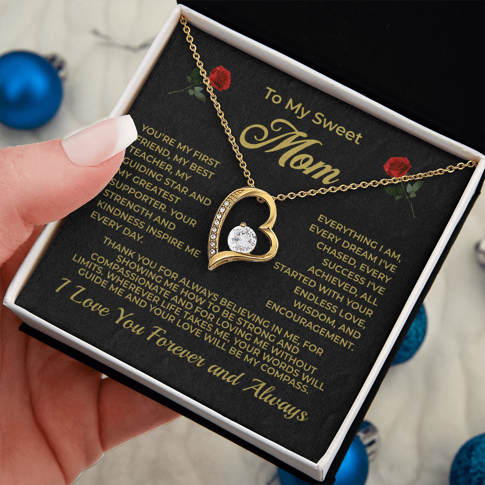 ShineOn Fulfillment Jewelry To My Sweet Mom - Forever Love Necklace - GHR1084